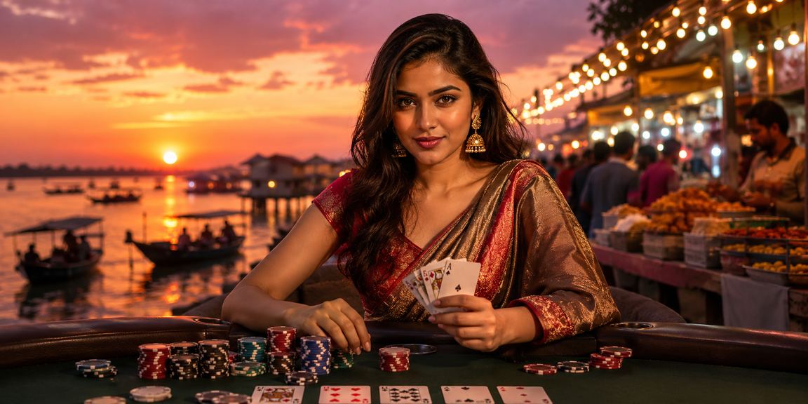 পোকার গেমের বিচ দৃশ্য
